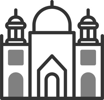 Badshahi Mosque Vector Icon