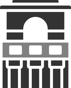 Temple Of The Frescoesline Vector Icon