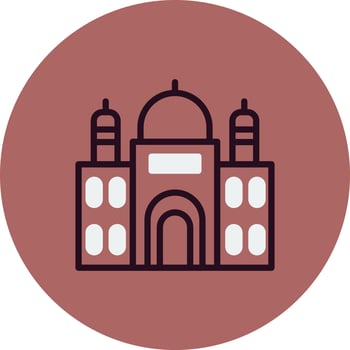 Taj Mahal Vector Icon