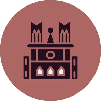Notre Dame Vector Icon