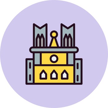 Notre Dame Vector Icon