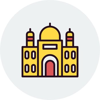 Taj Mahal Vector Icon