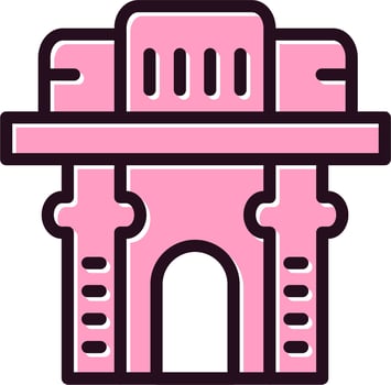 Gate Of India Vector Icon
