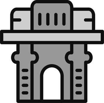 Gate Of India Vector Icon
