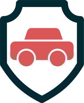 Car Insurance Vector Icon