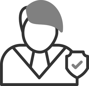 Insurance agent Vector Icon