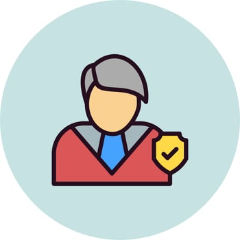 Insurance agent Vector Icon