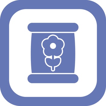 Flower Seeds Bag Vector Icon