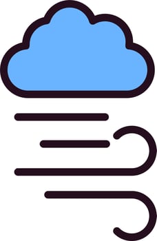 Windy Vector Icon
