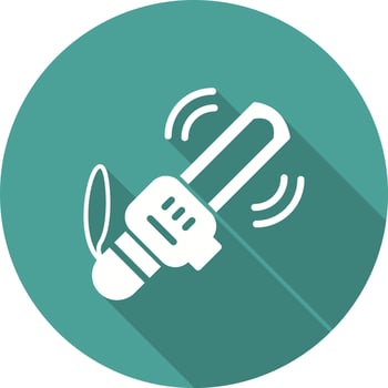 Hand Metal Detector Vector Icon