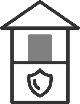 Security cabin Vector Icon