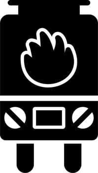 Gas Heater Vector Icon