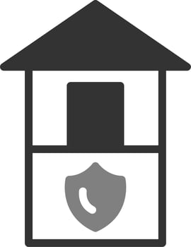 Security cabin Vector Icon