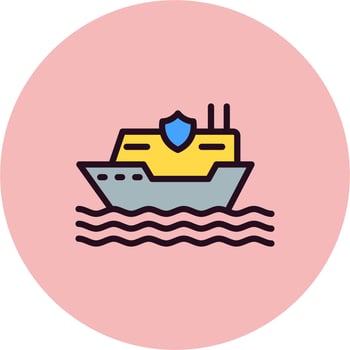 Cruise Ship Vector Icon