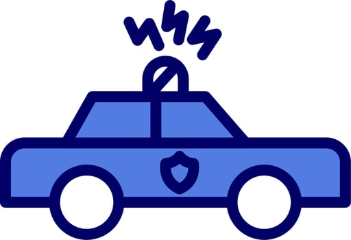 Patrol Car  Vector Icon