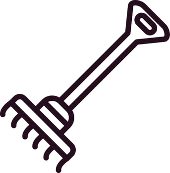Rake Vector Icon
