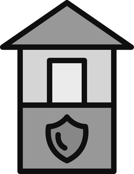 Security cabin Vector Icon