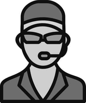 Personal Bodyguard Vector Icon