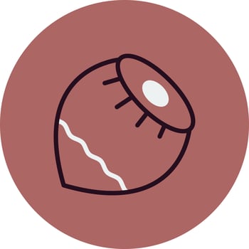 Hazelnut Vector Icon