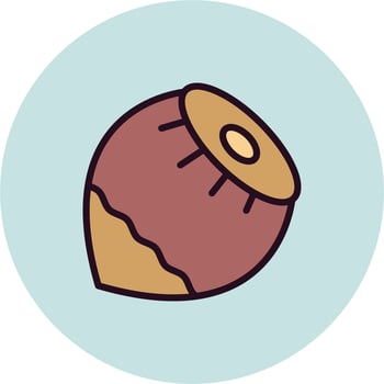Hazelnut Vector Icon