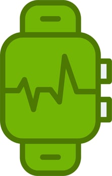 Pulse Smart Watch Vector Icon