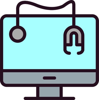 Computer Vector Icon