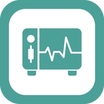 Ecg Monitor Vector Icon