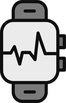 Pulse Smart Watch Vector Icon