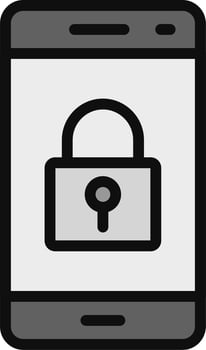 Smartphone Lock Vector Icon