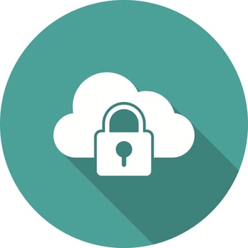 Cloud Encryption Vector Icon