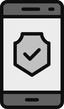 Smartphone Encrypted Vector Icon
