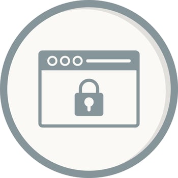 Web Encryption Vector Icon
