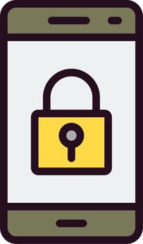 Smartphone Lock Vector Icon