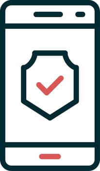 Smartphone Encrypted Vector Icon