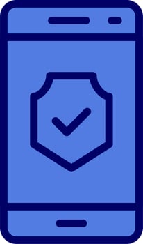 Smartphone Encrypted Vector Icon