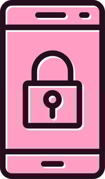 Smartphone Lock Vector Icon