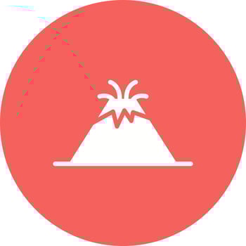 Volcano Vector Icon