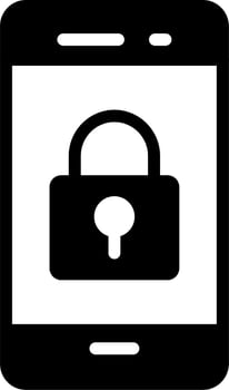 Smartphone Lock Vector Icon