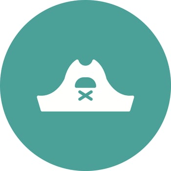 Pirate Hat Vector Icon