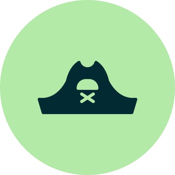 Pirate Hat Vector Icon