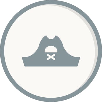 Pirate Hat Vector Icon