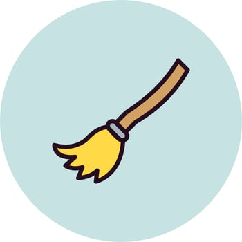 Broom Vector Icon