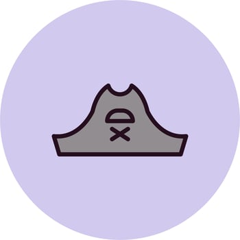 Pirate Hat Vector Icon