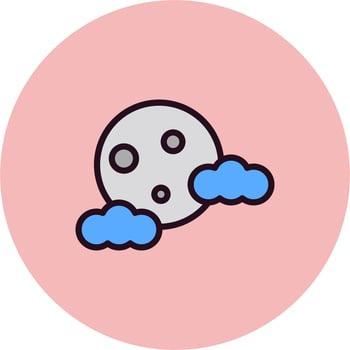 Full Moon Vector Icon