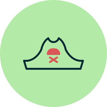Pirate Hat Vector Icon