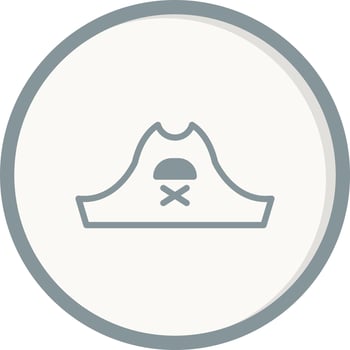 Pirate Hat Vector Icon