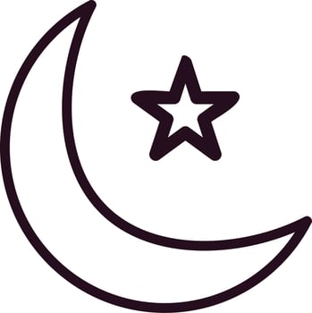 Half Moon Vector Icon