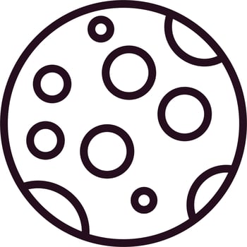 Full Moon Vector Icon