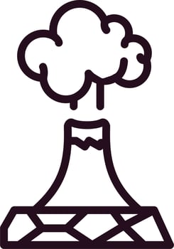 Volcano Vector Icon