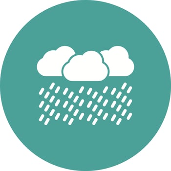 Heavy Rain Vector Icon